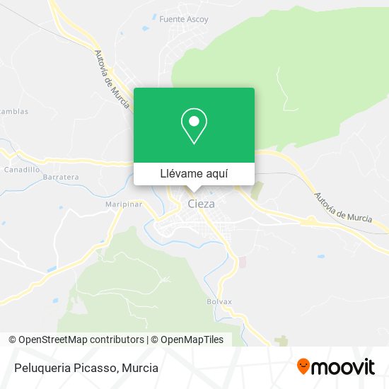 Mapa Peluqueria Picasso