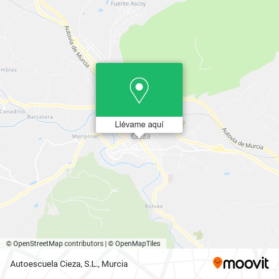 Mapa Autoescuela Cieza, S.L.