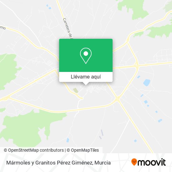 Mapa Mármoles y Granitos Pérez Giménez