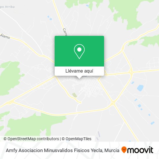 Mapa Amfy Asociacion Minusvalidos Fisicos Yecla