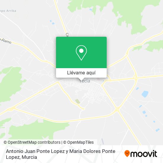 Mapa Antonio Juan Ponte Lopez y Maria Dolores Ponte Lopez