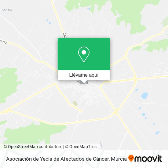 Mapa Asociación de Yecla de Afectados de Cáncer
