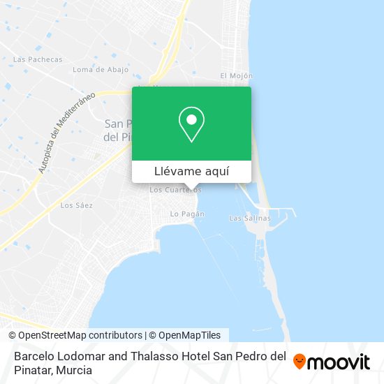 Mapa Barcelo Lodomar and Thalasso Hotel San Pedro del Pinatar