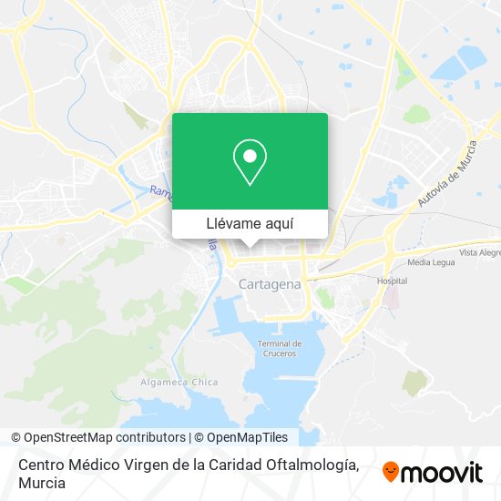 Mapa Centro Médico Virgen de la Caridad Oftalmología