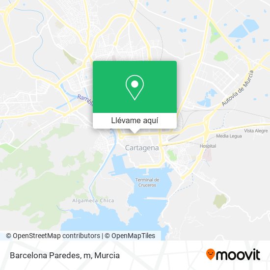 Mapa Barcelona Paredes, m