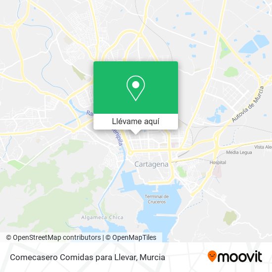 Mapa Comecasero Comidas para Llevar