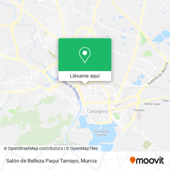 Mapa Salón de Belleza Paqui Tamayo