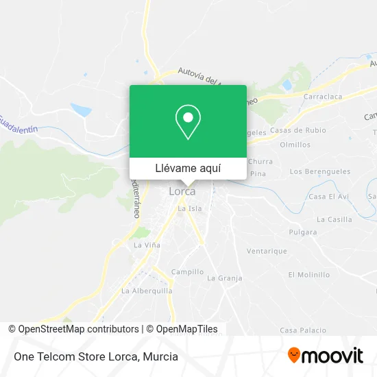 Mapa One Telcom Store Lorca