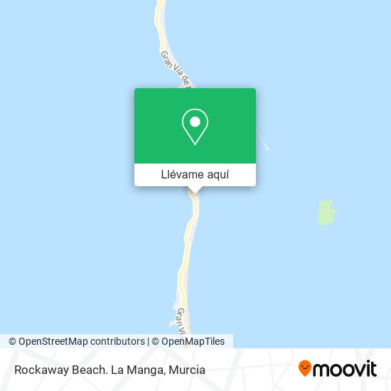 Mapa Rockaway Beach. La Manga