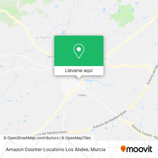 Mapa Amazon Counter-Locutorio Los Andes