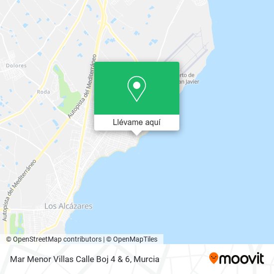 Mapa Mar Menor Villas Calle Boj 4 & 6