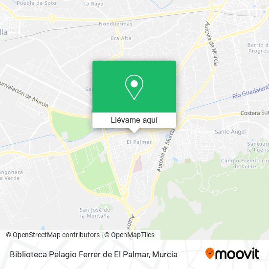 Mapa Biblioteca Pelagio Ferrer de El Palmar