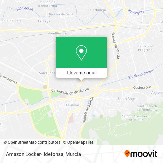 Mapa Amazon Locker-Ildefonsa