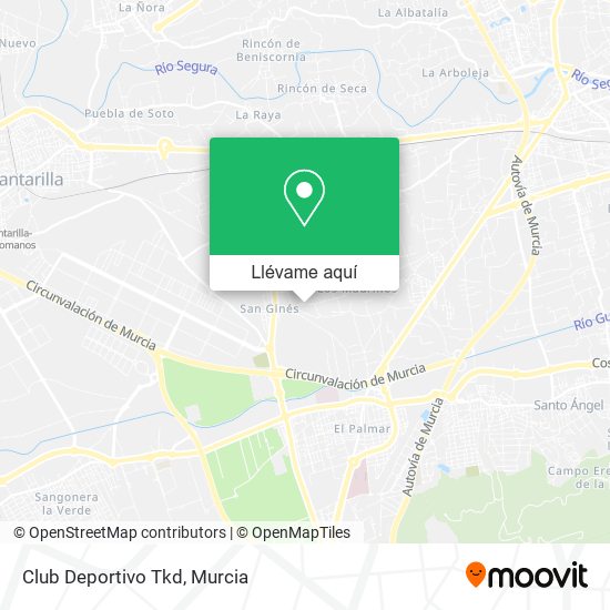 Mapa Club Deportivo Tkd