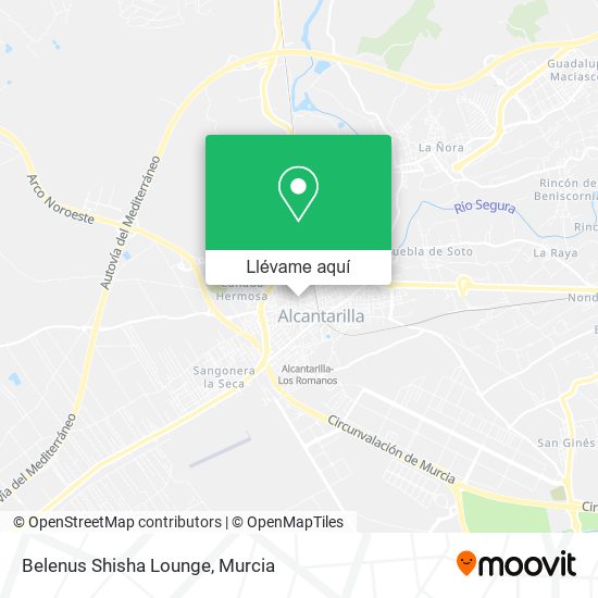Mapa Belenus Shisha Lounge