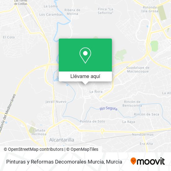 Mapa Pinturas y Reformas Decomorales Murcia