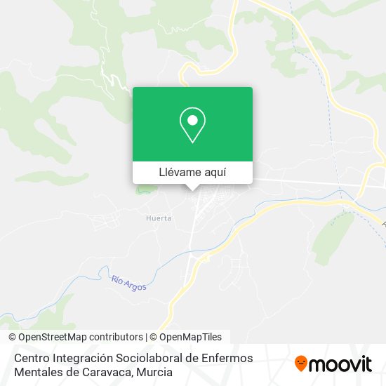 Mapa Centro Integración Sociolaboral de Enfermos Mentales de Caravaca
