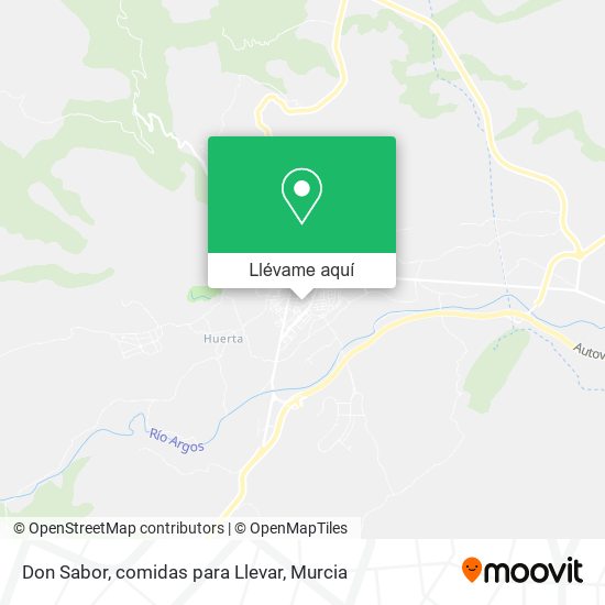 Mapa Don Sabor, comidas para Llevar