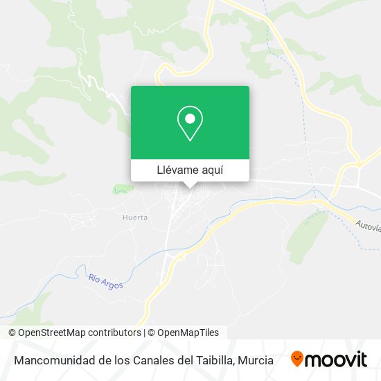 Mapa Mancomunidad de los Canales del Taibilla
