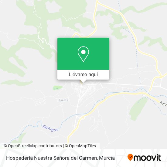 Mapa Hospedería Nuestra Señora del Carmen