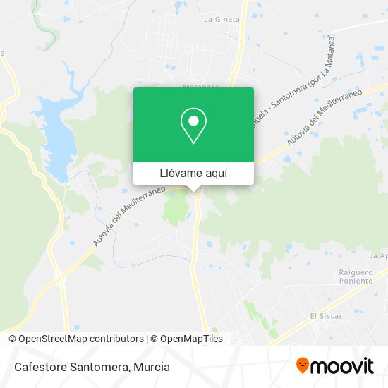 Mapa Cafestore Santomera