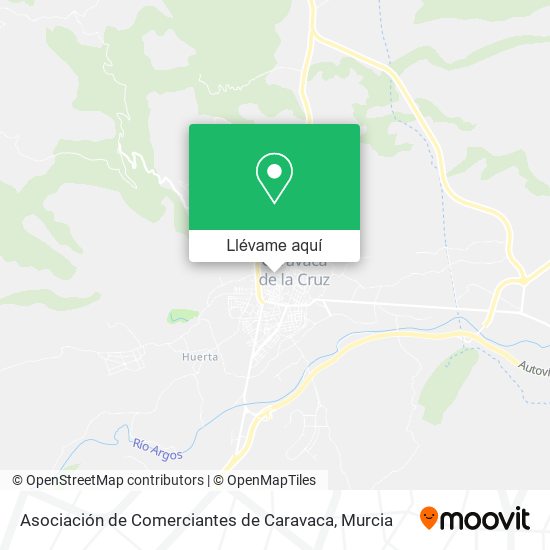 Mapa Asociación de Comerciantes de Caravaca
