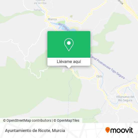 Mapa Ayuntamiento de Ricote