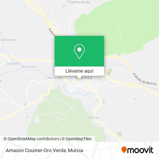 Mapa Amazon Counter-Oro Verde