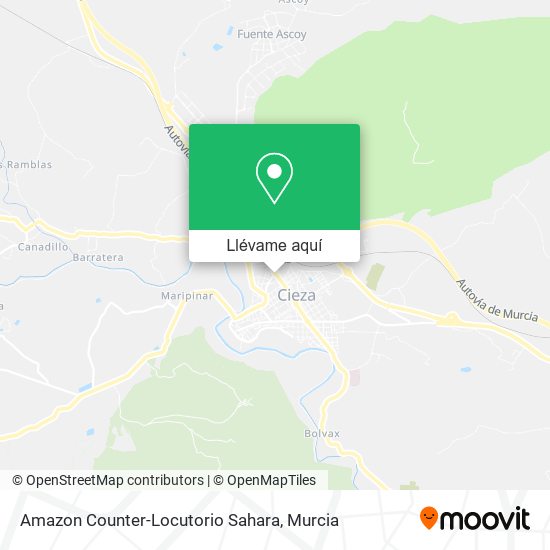 Mapa Amazon Counter-Locutorio Sahara