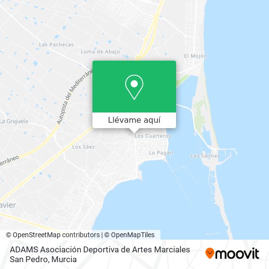 Mapa ADAMS Asociación Deportiva de Artes Marciales San Pedro