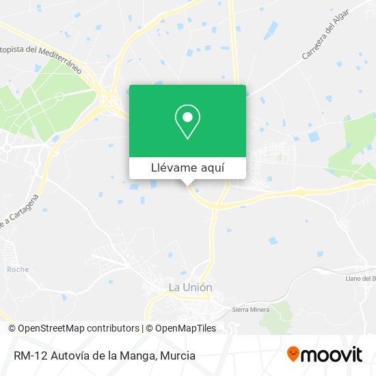 Mapa RM-12 Autovía de la Manga