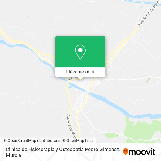 Mapa Clinica de Fisioterapia y Osteopatia Pedro Giménez