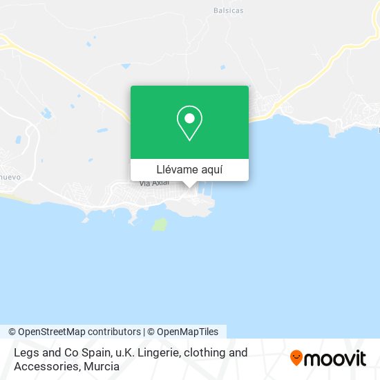 Mapa Legs and Co Spain, u.K. Lingerie, clothing and Accessories