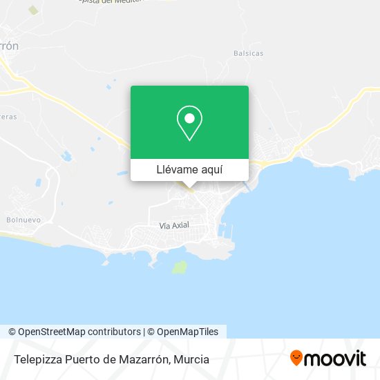 Mapa Telepizza Puerto de Mazarrón