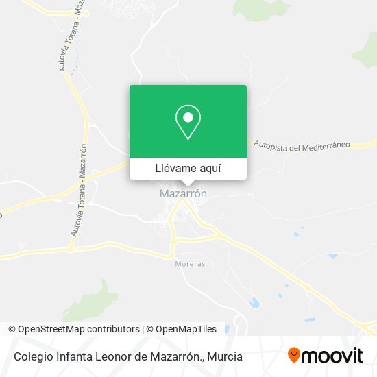 Mapa Colegio Infanta Leonor de Mazarrón.