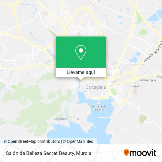 Mapa Salón de Belleza Secret Beauty