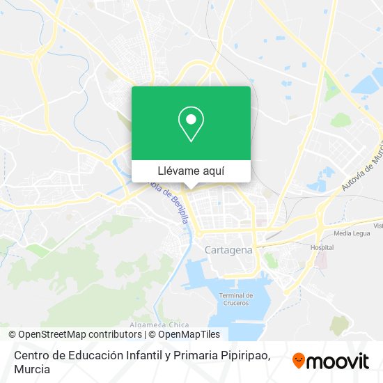 Mapa Centro de Educación Infantil y Primaria Pipiripao