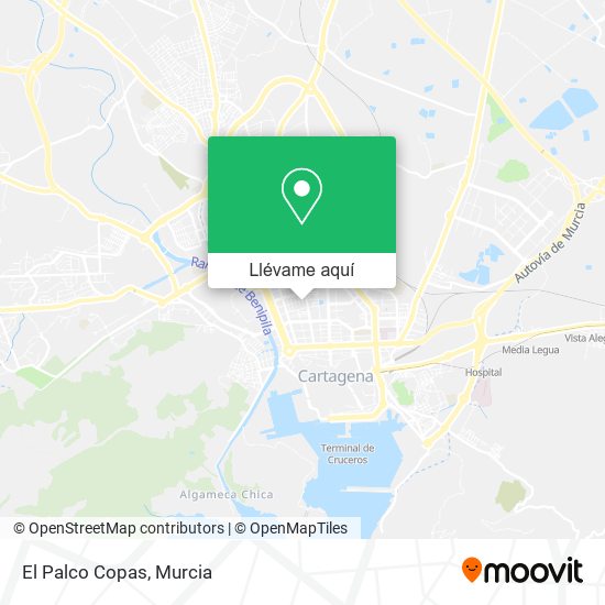 Mapa El Palco Copas