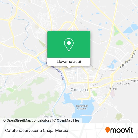 Mapa Cafeteríacervecería Chaja