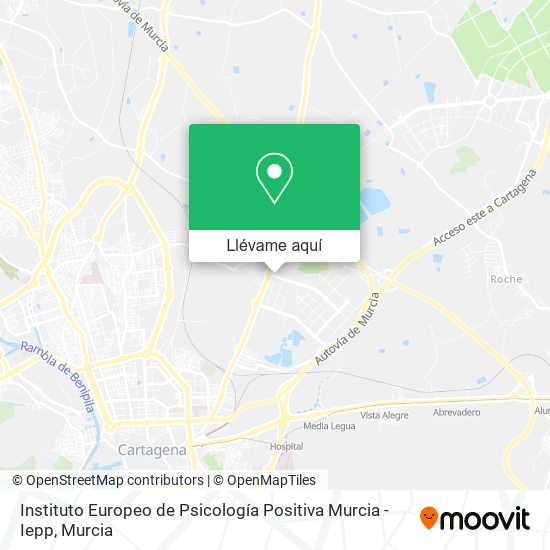 Mapa Instituto Europeo de Psicología Positiva Murcia - Iepp