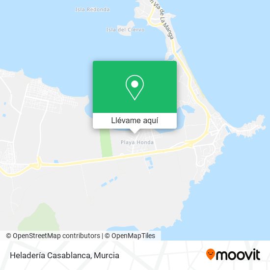 Mapa Heladería Casablanca