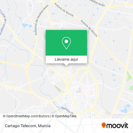 Mapa Cartago Telecom