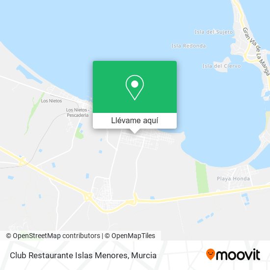 Mapa Club Restaurante Islas Menores