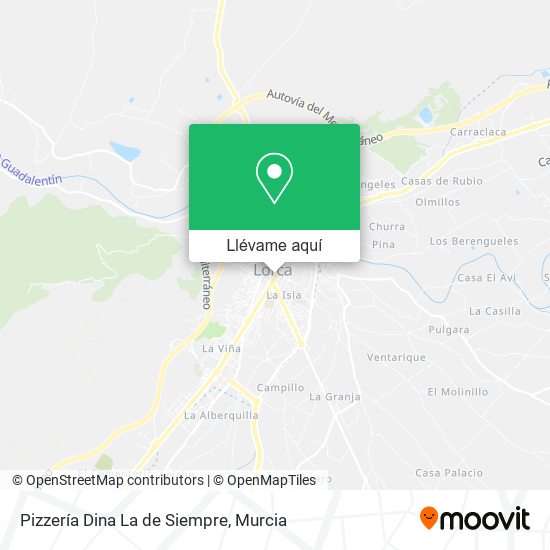 Mapa Pizzería Dina La de Siempre