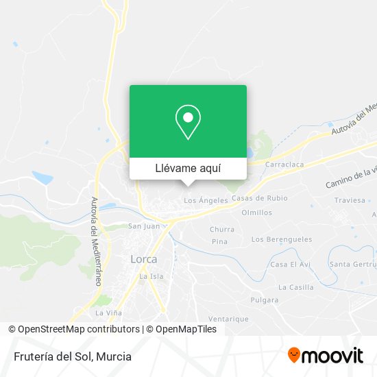 Mapa Frutería del Sol