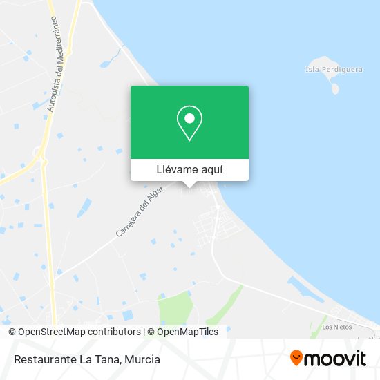 Mapa Restaurante La Tana