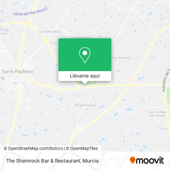 Mapa The Shamrock Bar & Restaurant