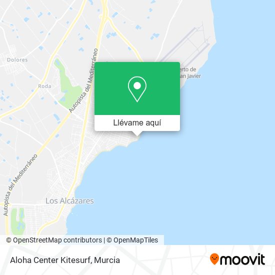 Mapa Aloha Center Kitesurf