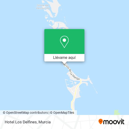 Mapa Hotel Los Delfines