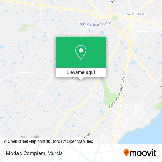 Mapa Moda y Complem